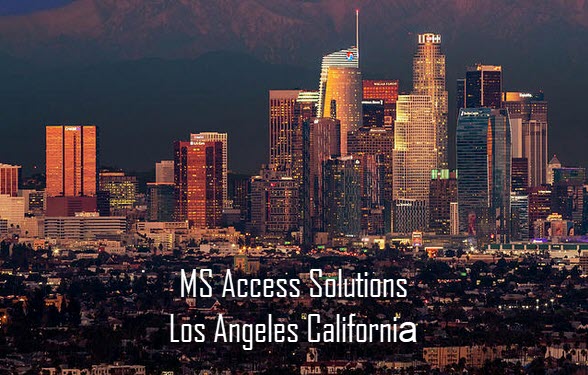 Microsoft Access Programmer In Los Angeles California