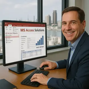 Corpus Christi, TX business owner is very happy with his Microssoft Access database created by the MS Access Solutions programmer team
